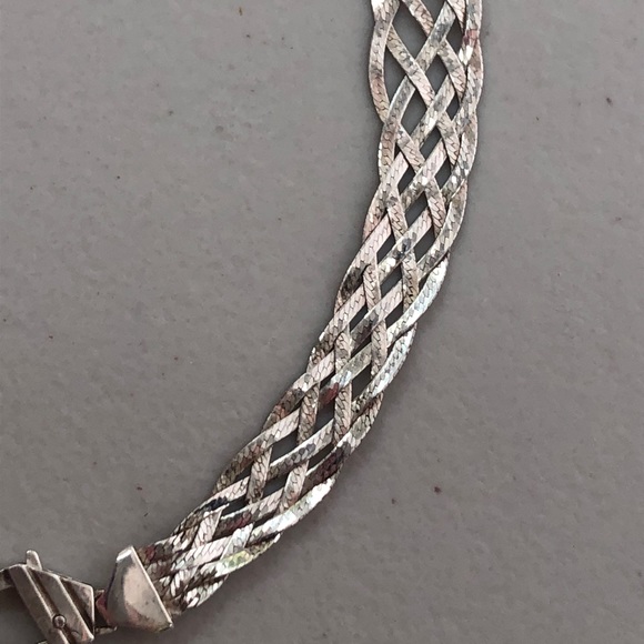 Sterling Silver Braided Necklace - Picture 6 of 8
